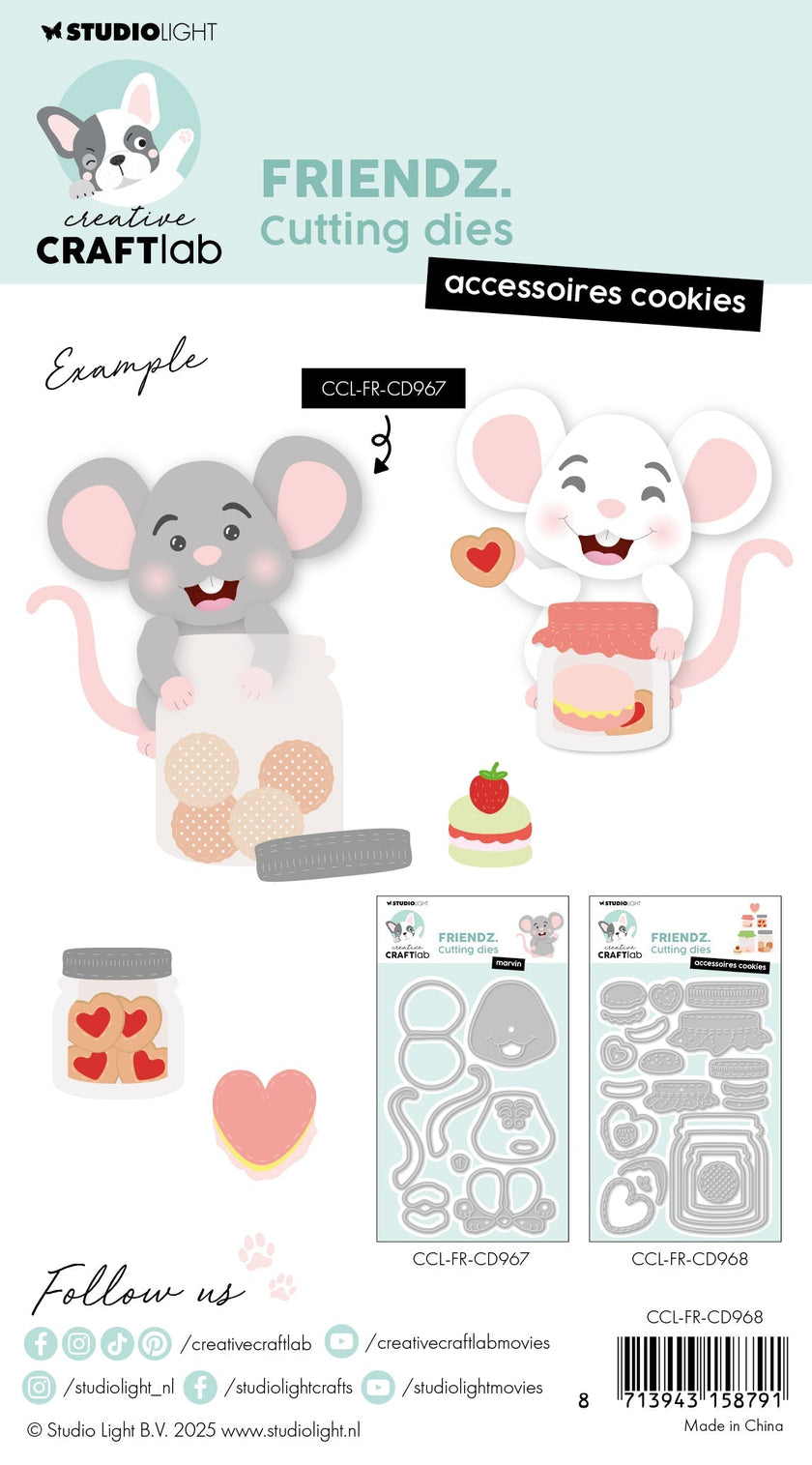 CCL Cutting Die Accessoires Cookies Friendz 23 PC