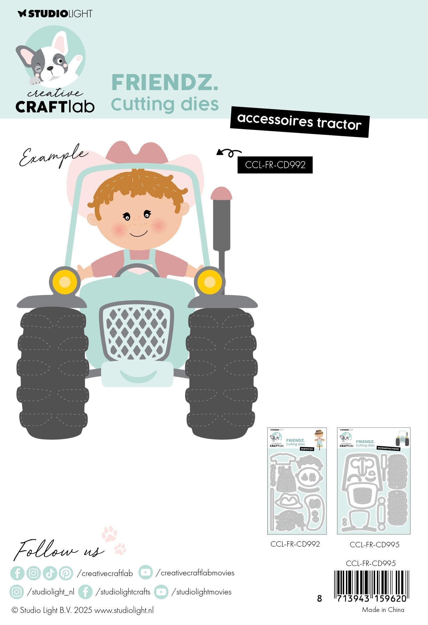 CCL Cutting Die Accessoires Tractor Friendz 13 PC