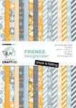 CCL Paper Pad Snow Is Falling Friendz 210x148x9mm 24 SH nr.122