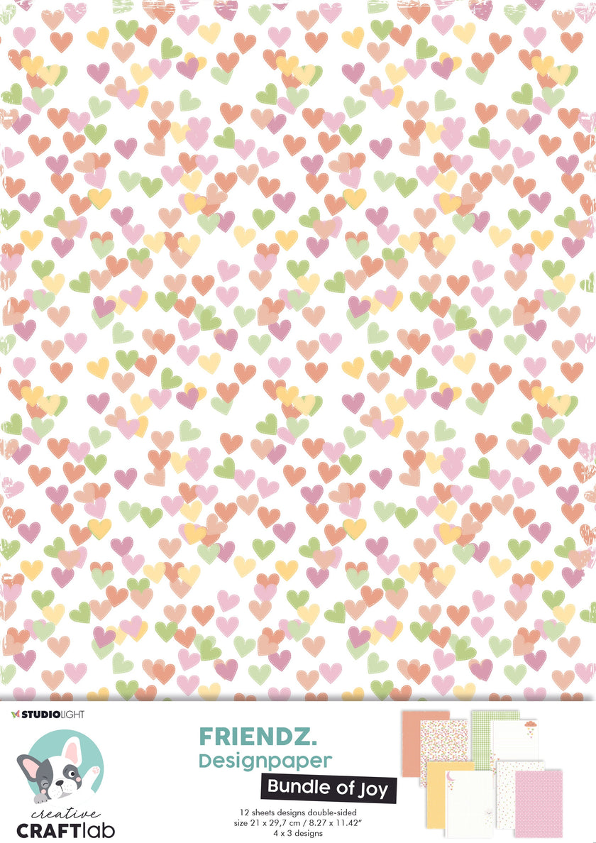 CCL Paper Bundle Of Joy Assortment Set Friendz 210x297x3mm 12 SH nr.01