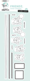 CCL Clear Stamp Buddy's Party Friendz 225x80x3mm 15 PC nr.348