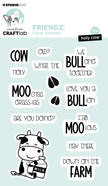 CCL Clear Stamp Holy Cow Friendz 14 PC