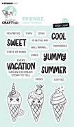 CCL Clear Stamp Stay Cool Friendz 18 PC