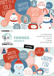 CCL Sticker Paper Pad Winter Friendz 105x148x3mm 15 Sheets