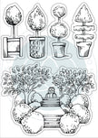 Secret Garden - Stamp Set - Topiary