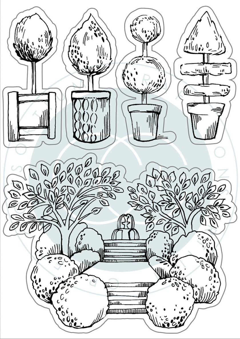 Secret Garden - Stamp Set - Topiary