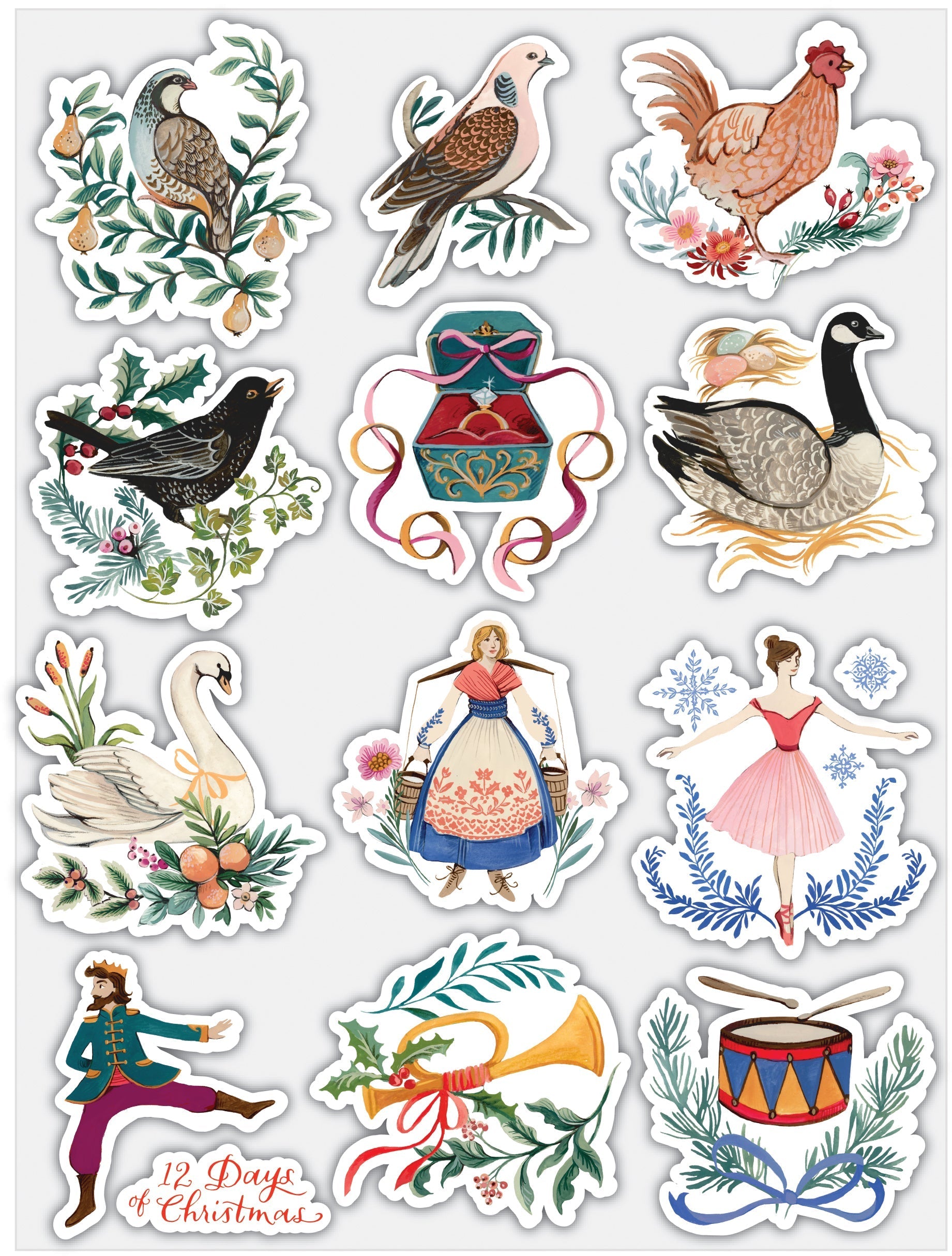 Craft Consortium 12 Days Of Christmas - 6x8 Stamp Set