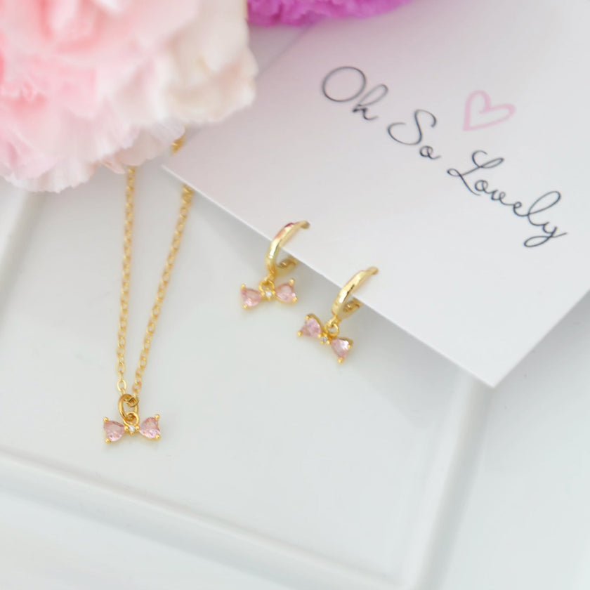 Vida Ribbon Bow Necklace