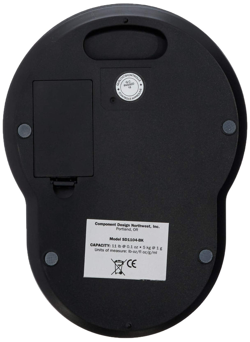 CDN - Balance numérique 5 kg/11 lb noire ProAccurate