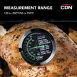 CDN - Thermomètre à cadran pour cuisson de viande/volaille, résistant à la chaleur, argenté, haute précision.