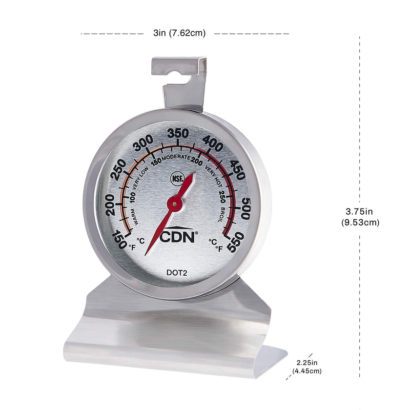 Thermomètre à cadran pour four, résistant à la chaleur, haute précision (CDN)