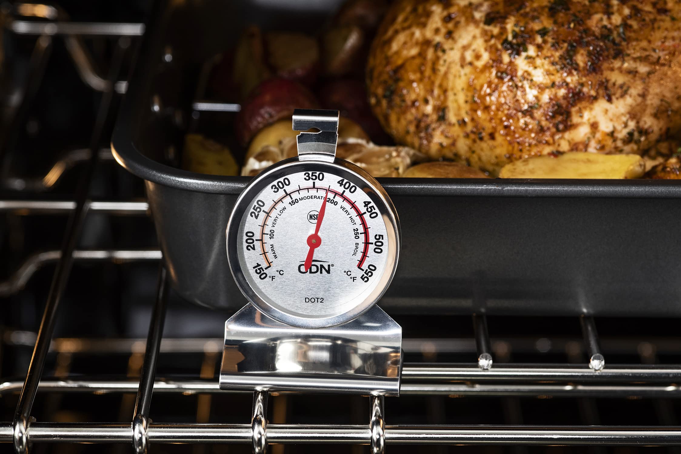 Thermomètre à cadran pour four, résistant à la chaleur, haute précision (CDN)