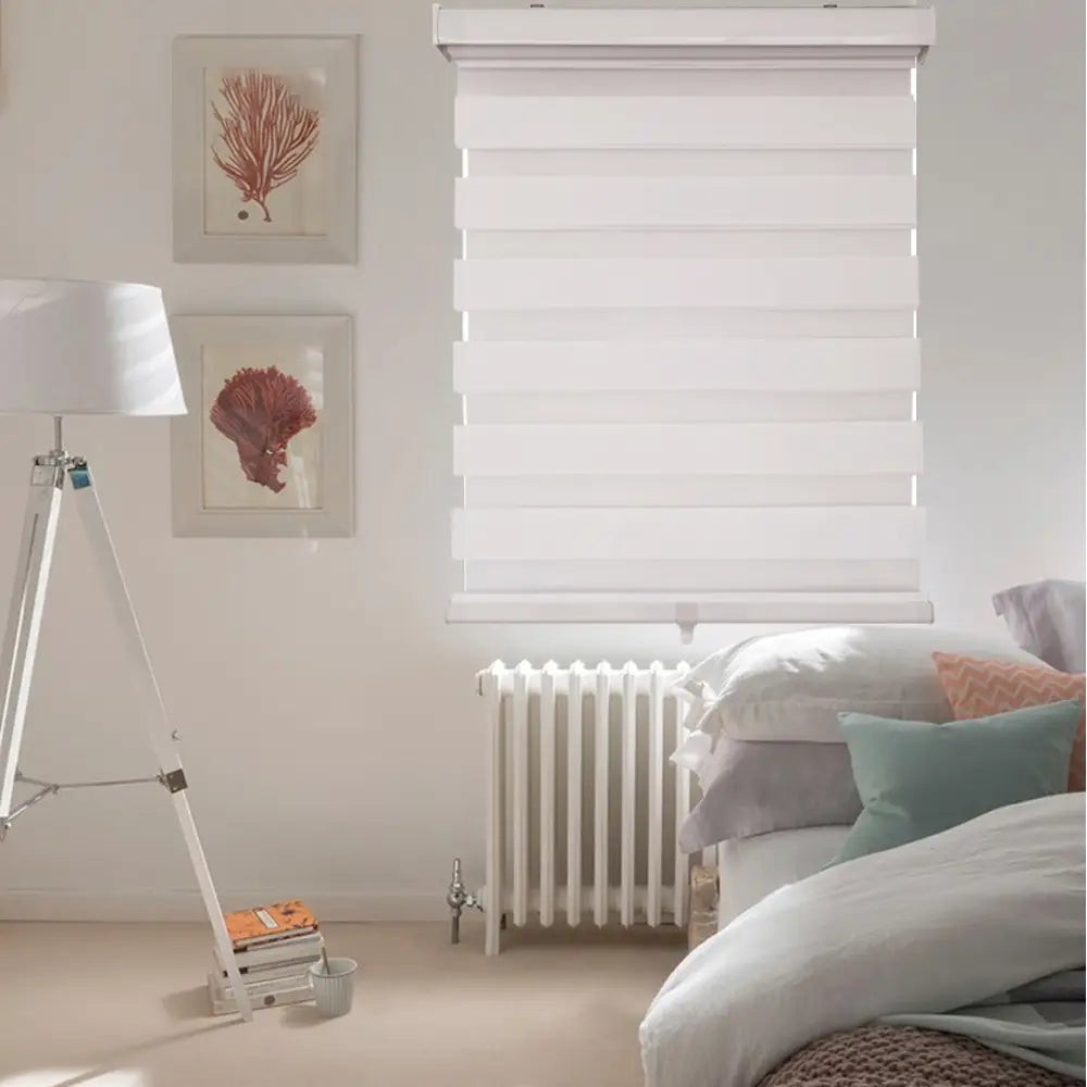 ITY CDNW-1 44 Olivia Stone Cordless Polyester Zebra Day-Night Blind 44