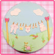 Baby Clothes Washing Line Silicone Mould