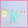 Baby Clothes Washing Line Silicone Mould