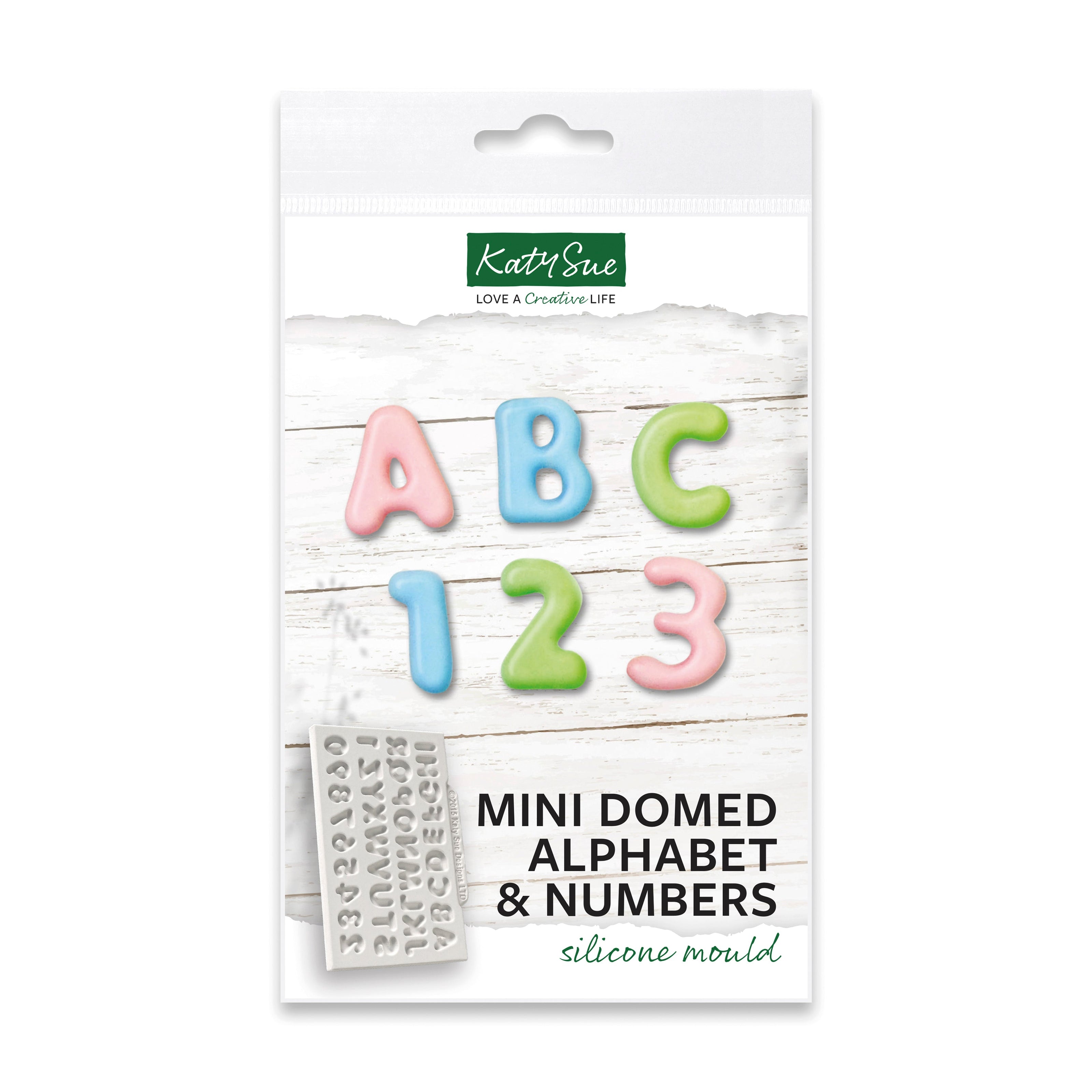 Mini Domed Alphabet Silicone Mould