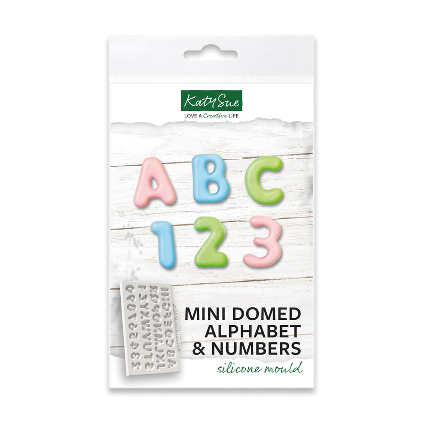 Mini Domed Alphabet Silicone Mould