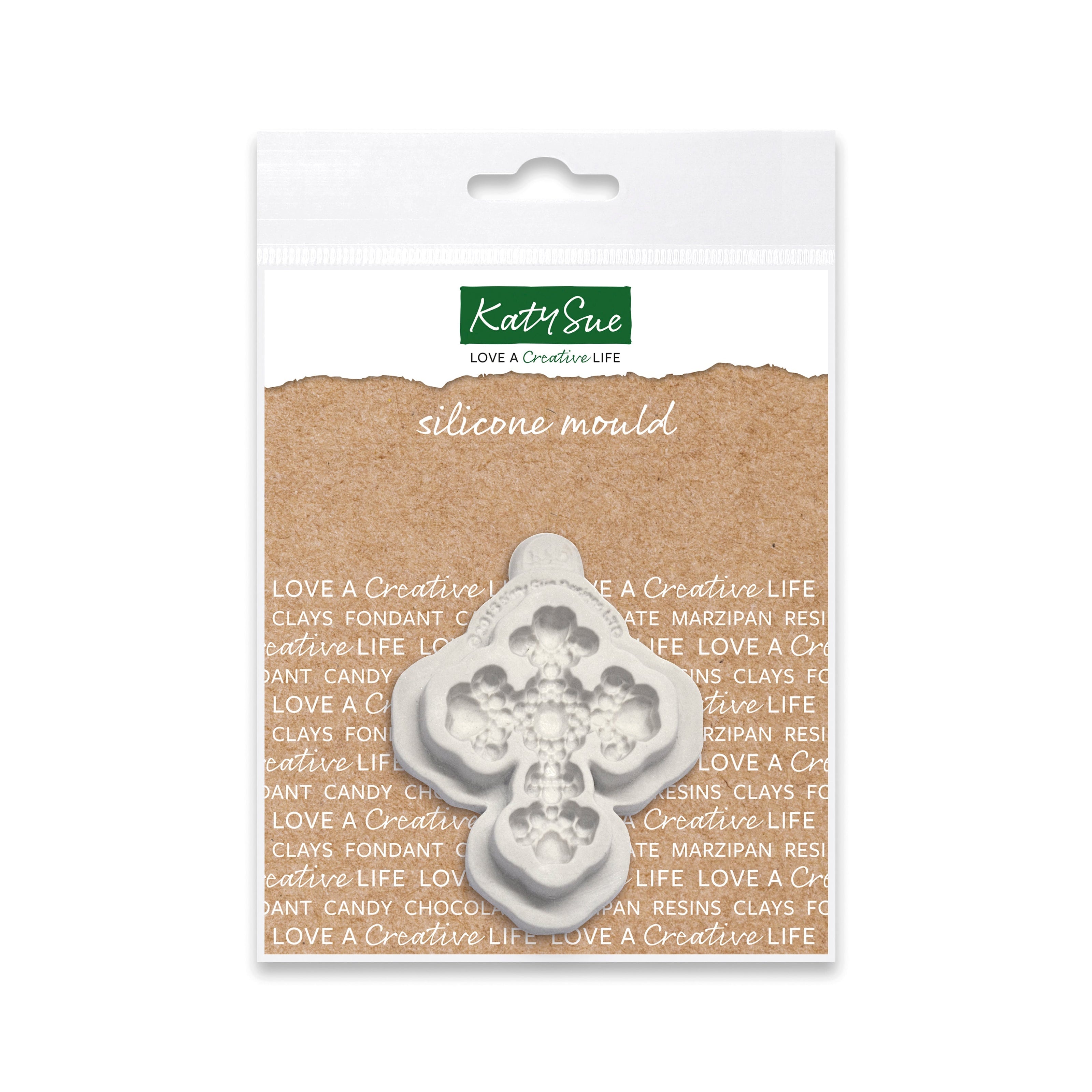 Beaded Cross Silicone Mould