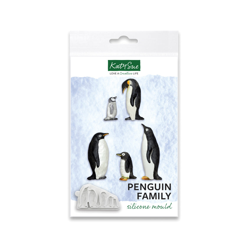 Penguin Family Silicone Mould