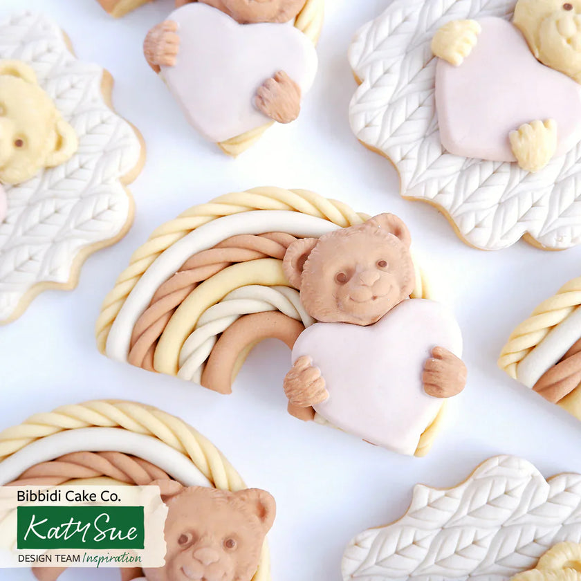 Teddy with Heart Silicone Mould