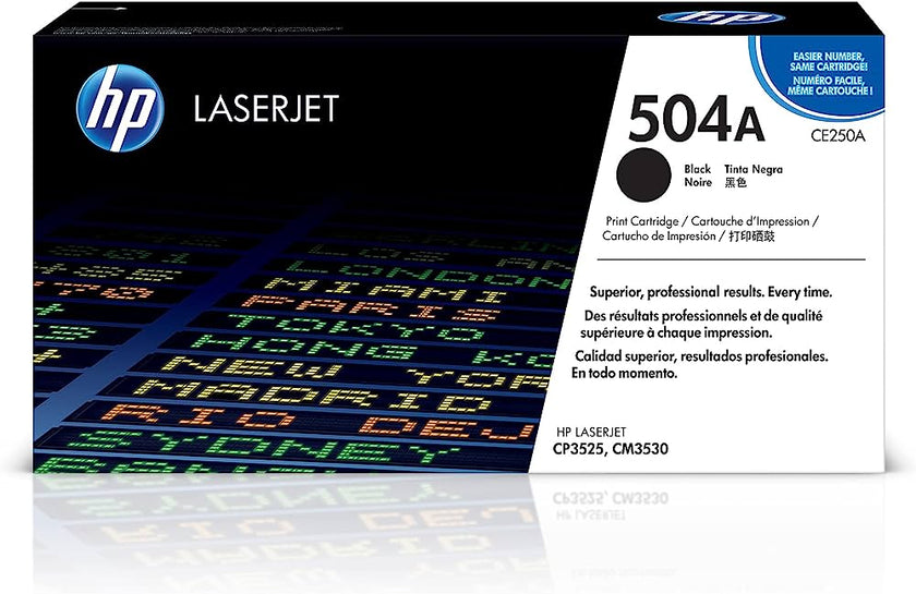 HP 504A (CE250A) Black Original LaserJet Toner Cartridge