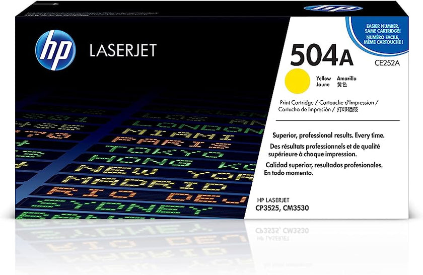HP 504A (CE252A) Yellow Original LaserJet Toner Cartridge
