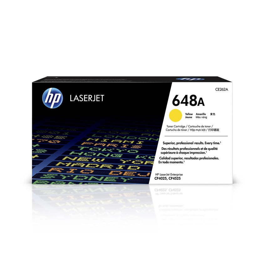 HP 648A (CE262A) Yellow Original LaserJet Toner Cartridge