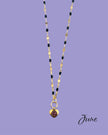Heart Stone Necklaces in gold - various birthstone colours