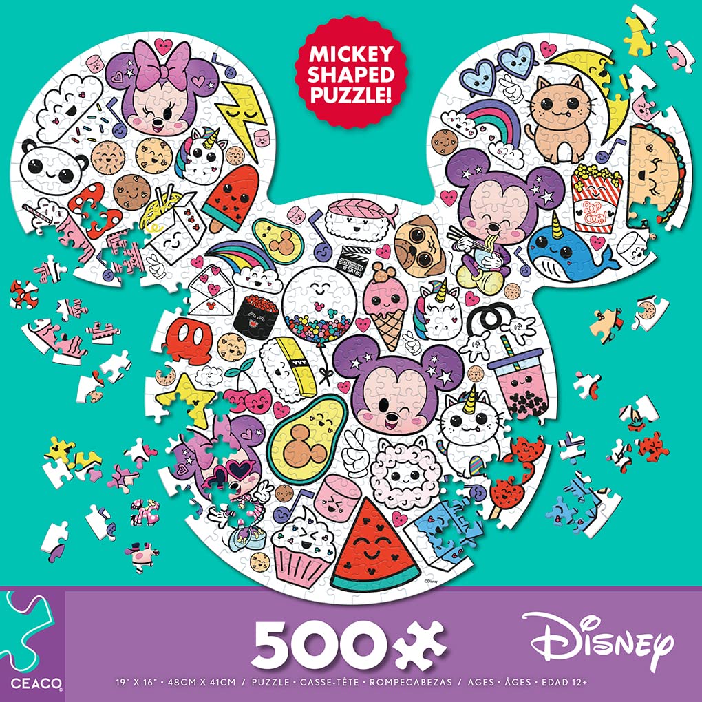 CEACO - Mickey Shapes - Disney Too Cute (500-Piece Puzzle)