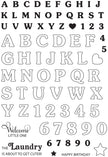 Creative Expressions Sue Wilson Mini Bunting Alphabet 6 in x 8 in Clear Stamp Set