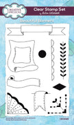 Creative Expressions Helen Colebrook Beautiful Banners 6 in x 4 in Clear Stamp Set