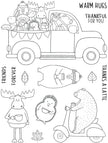 Creative Expressions Jane's Doodles Warm Hugs 6 in x 8 in Clear Stamp Set