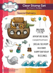 Creative Expressions Jane's Doodles Special Delivery 6 in x 8 in Clear Stamp Set