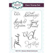 Creative Expressions Blossom Wreath Sentiments 4 in x 6 in Clear Stamp Set