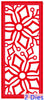 Festive Collection Stitched Snowflake Striplet