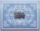 Festive Industrial Chic Collection Mechanical Holly Square