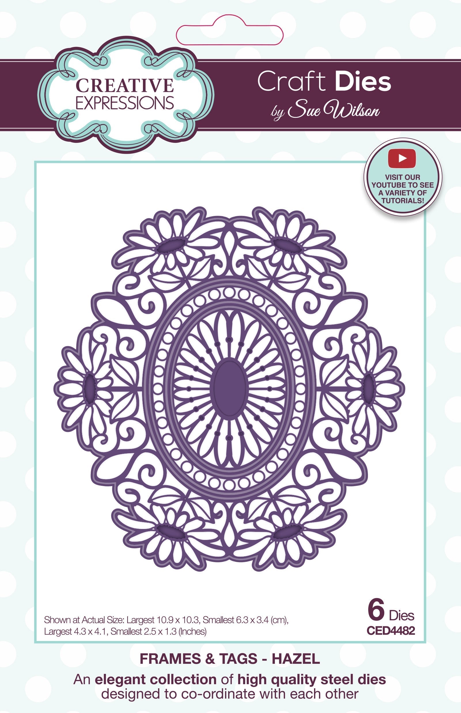 Creative Expressions Sue Wilson Frames & Tags Hazel Craft Die
