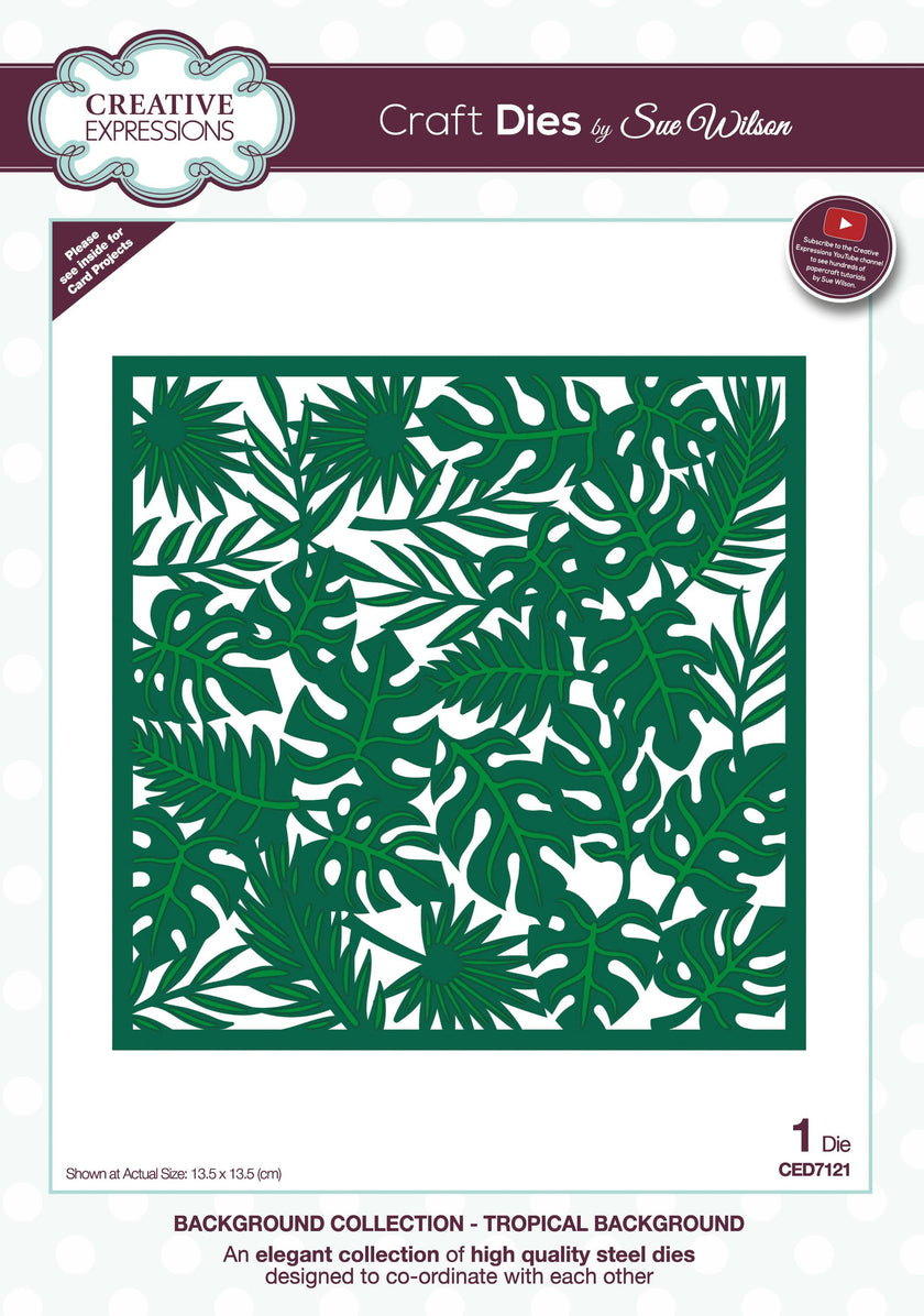 Dies by Sue Wilson Background Tropical Background
