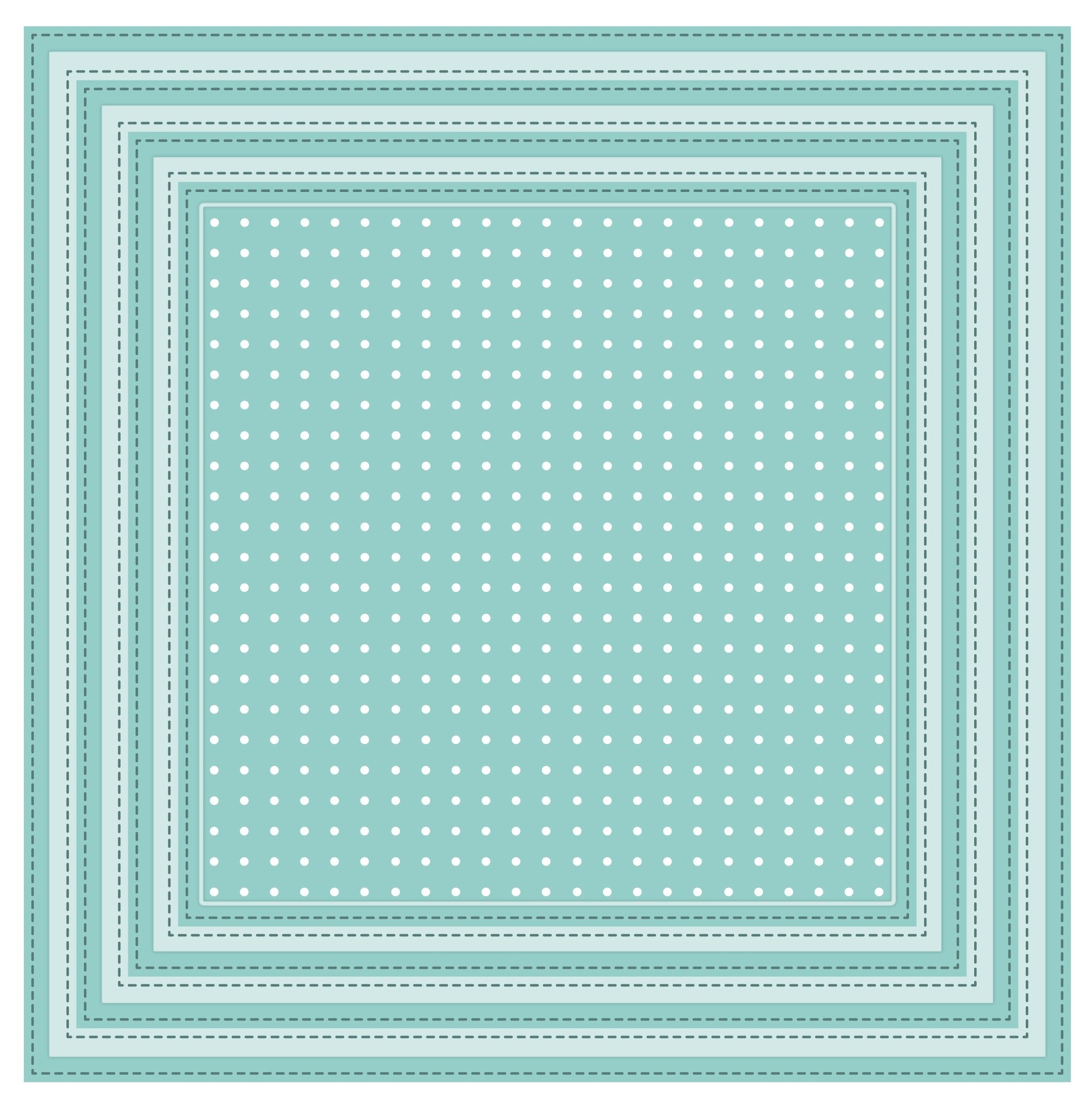 Shadow Box Collection Stitched Square Peg Board Die