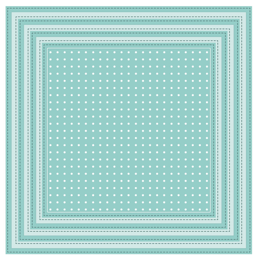 Shadow Box Collection Stitched Square Peg Board Die