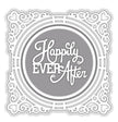 Special Occasion Collection Ornate Framed Happily Ever After