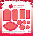 Woodware Francoise Read Vintage Labels Craft Die