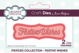 Creative Expressions Jamie Rodgers Pierced Festive Wishes Craft Die