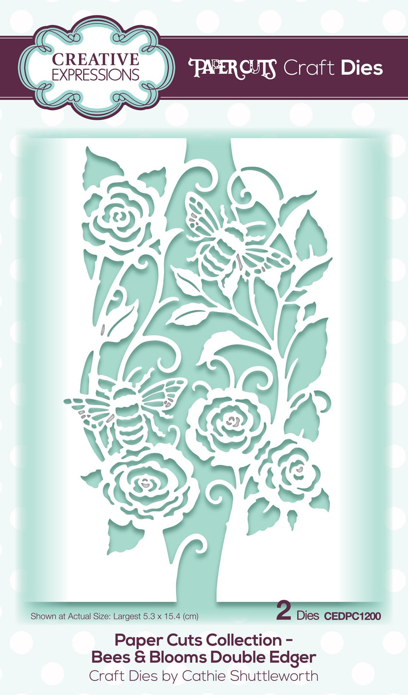 Creative Expressions Paper Cuts Bees & Blooms Double Edger Craft Die