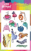 Creative Expressions Jane Davenport Whimsical Watercolour 6 in x 8 in Clear Stamp Set