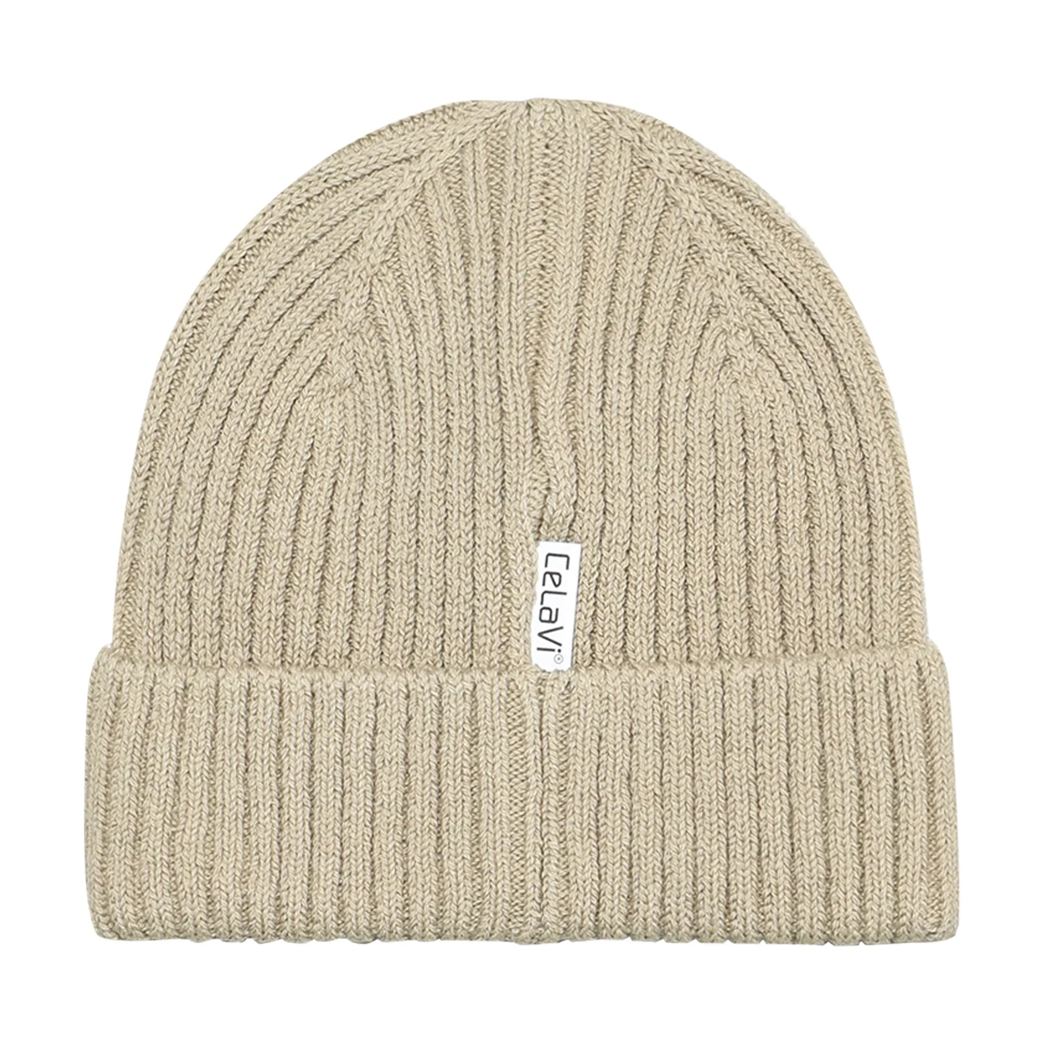 Knit Beanie | Sand | CeLaVi