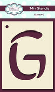 Mini Stencil Upper Case Letter