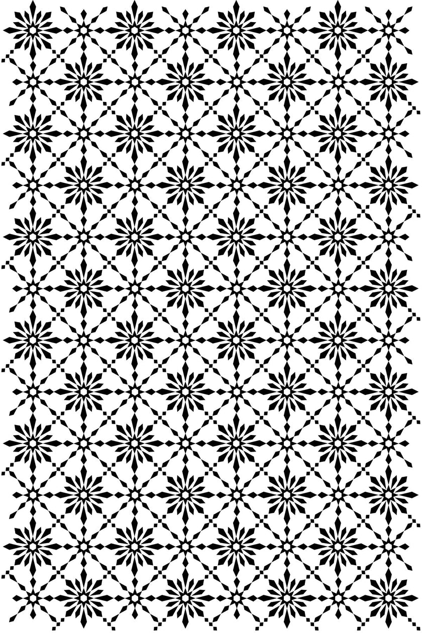 Creative Expressions Yuletide Weave 4 in x 6 in Pre Cut Rubber Stamp