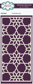 Creative Expressions Sue Wilson Poinsettia Lace Slimline Stencil