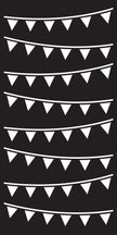 Creative Expressions Bunting DL Stencil 4 in x 8 in (10.0 x 20.3 cm)